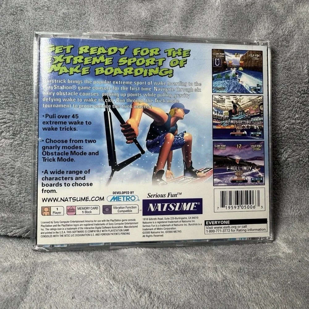 PlayStation : Burstrick Wake Boarding!! CIB TESTED